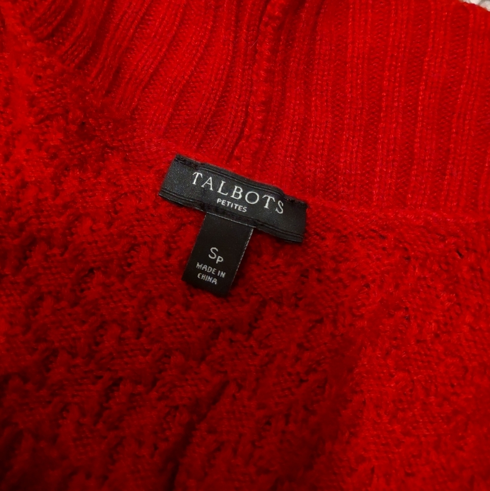 Talbots Red Cardigan - Small - Picture 9 of 16